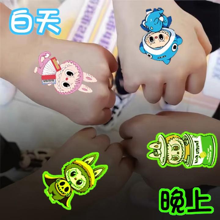 夜光魔法贴纸可爱卡通拉布布三丽鸥小马宝莉高级防水贴纸植物大战