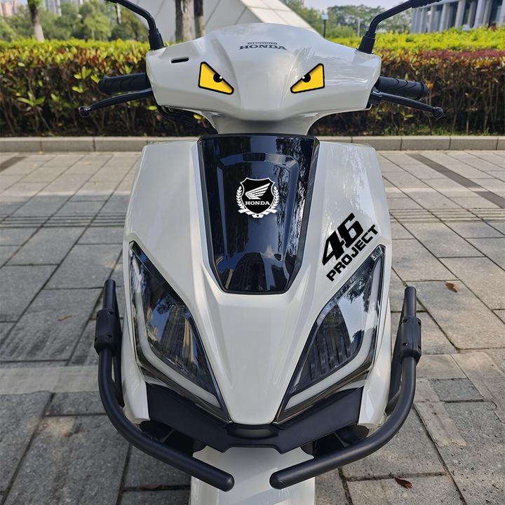 适用于本田US125GU摩托车风挡车头装饰贴个性46号赛车手罗西反光