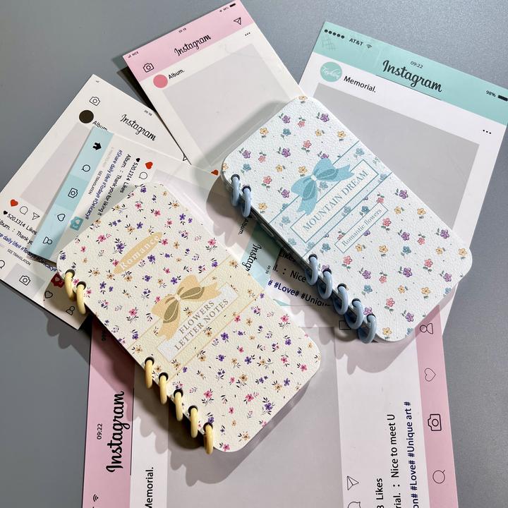 新款创意蝴蝶碎花笔记本适用苹果15手机壳iphone16promax个性1413