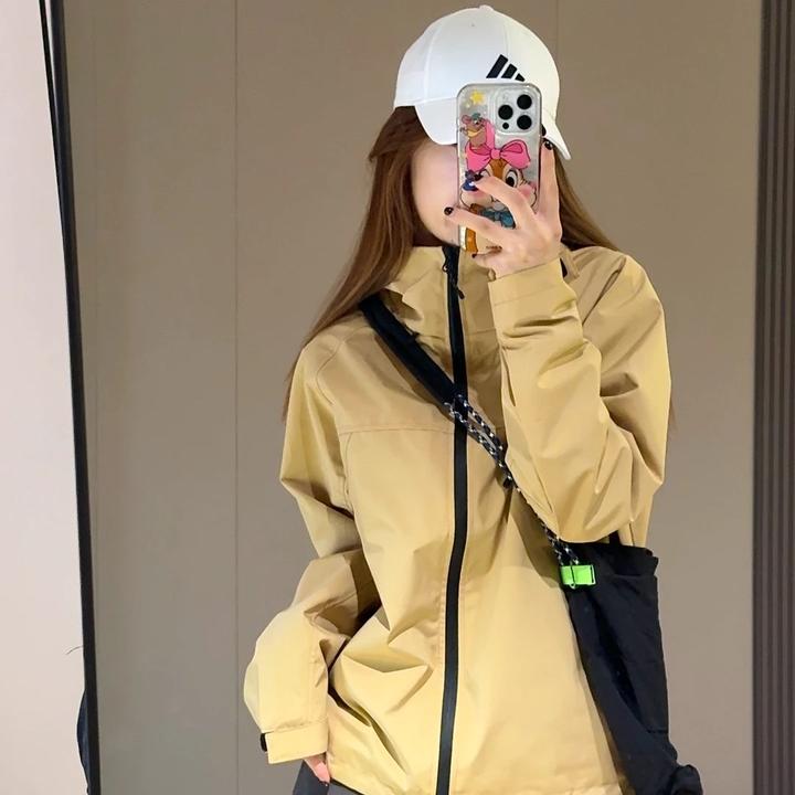 斐克枫叶2025新款男女款户外冲锋衣软壳外套防水防风三合一连帽