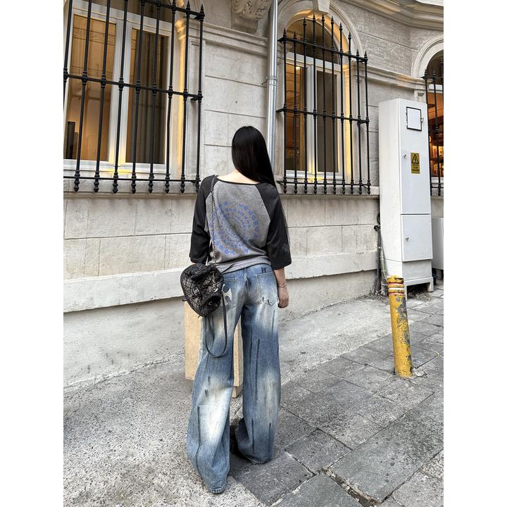 黑泽玄七打歌裤春秋夏微胖遮肉王炸版型显瘦时尚复古百搭裤子女