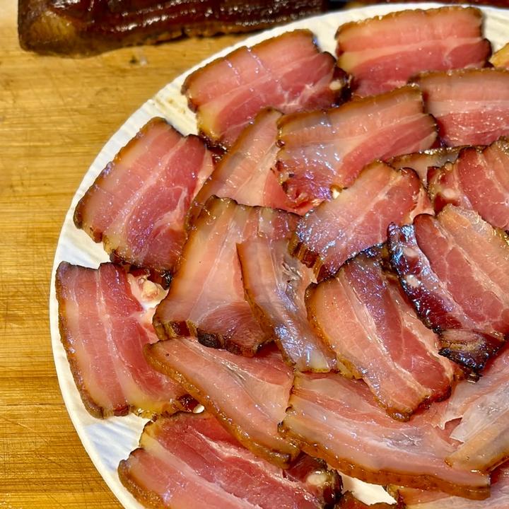 【精品五花肉】川渝农家高山粮食土猪腊肉柏树枝烟熏土特产真空包装