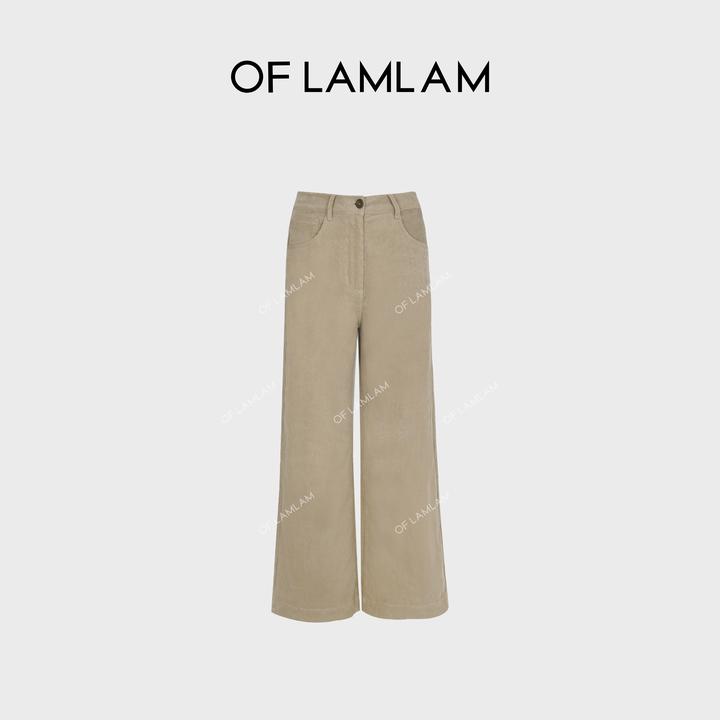 “极简美学”The r*w极简高奢灯芯绒直筒休闲裤 OFLAMLAM M25K8051