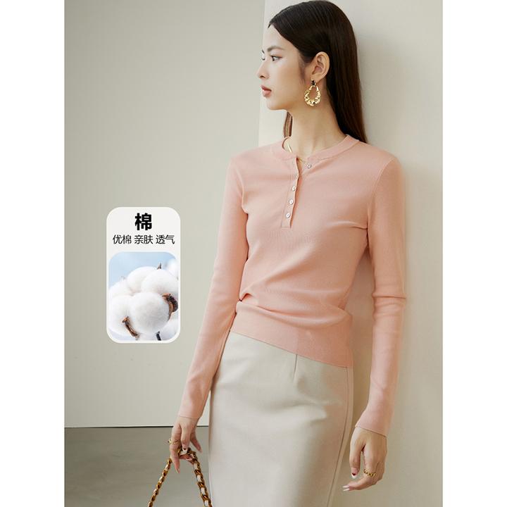 晚白【新品】冬季针织衫女24081454