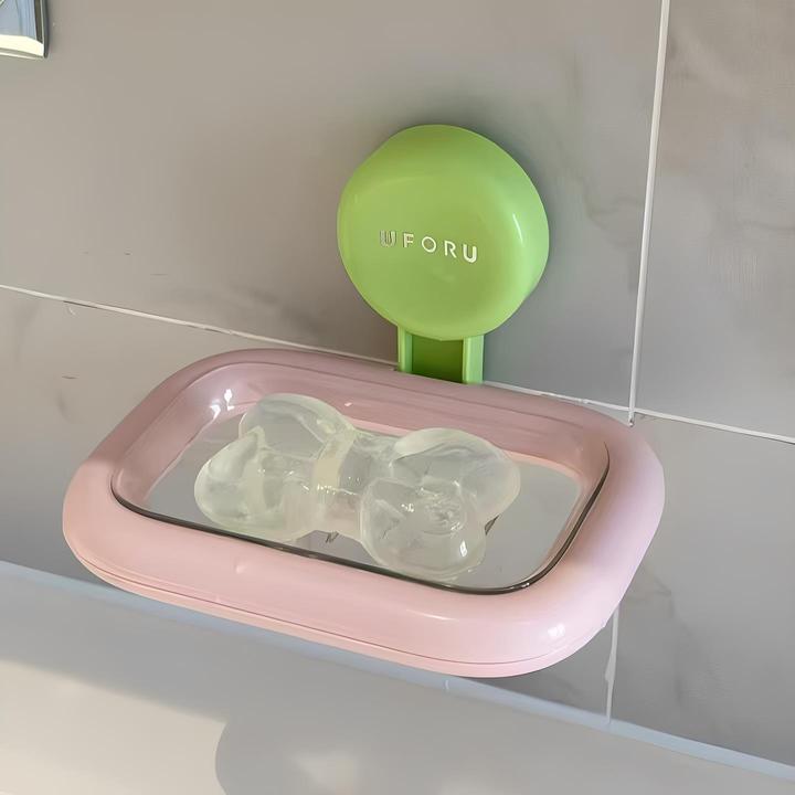 多巴胺肥皂盒壁挂式免打孔沥水架香皂收纳架家用卫生间吸盘置物架
