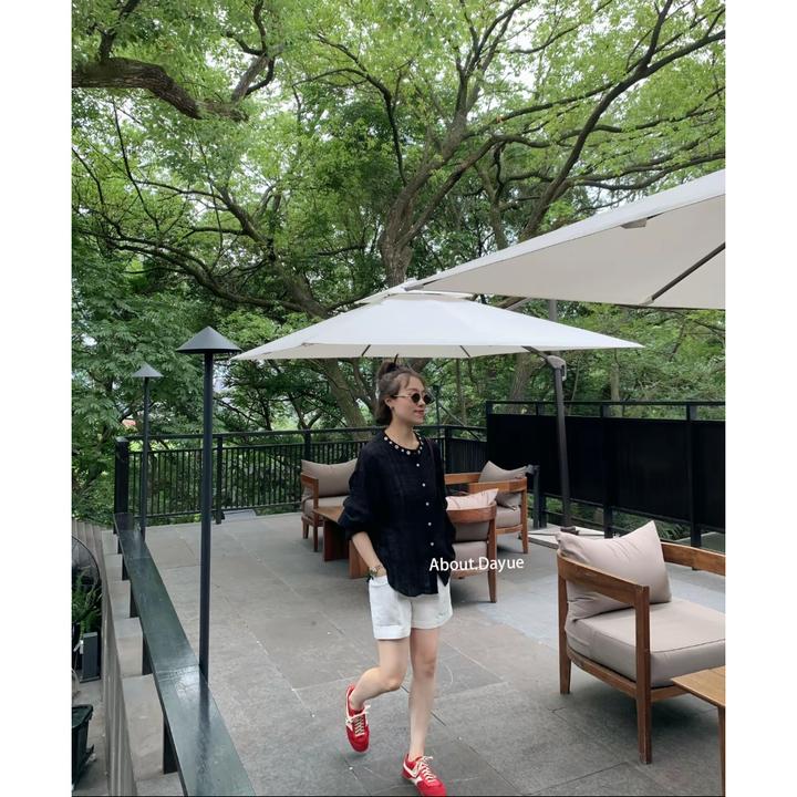 DAYUE【意调】小众设计洋气有腔调~自带肌理感天Si亚麻轻奢百搭衬衫