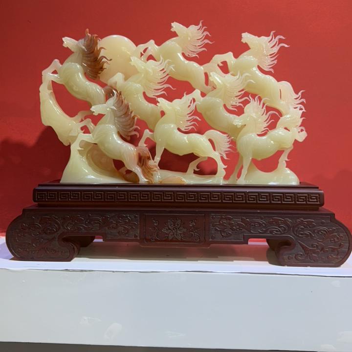 中式马摆件乔迁开业客厅玄关装饰品