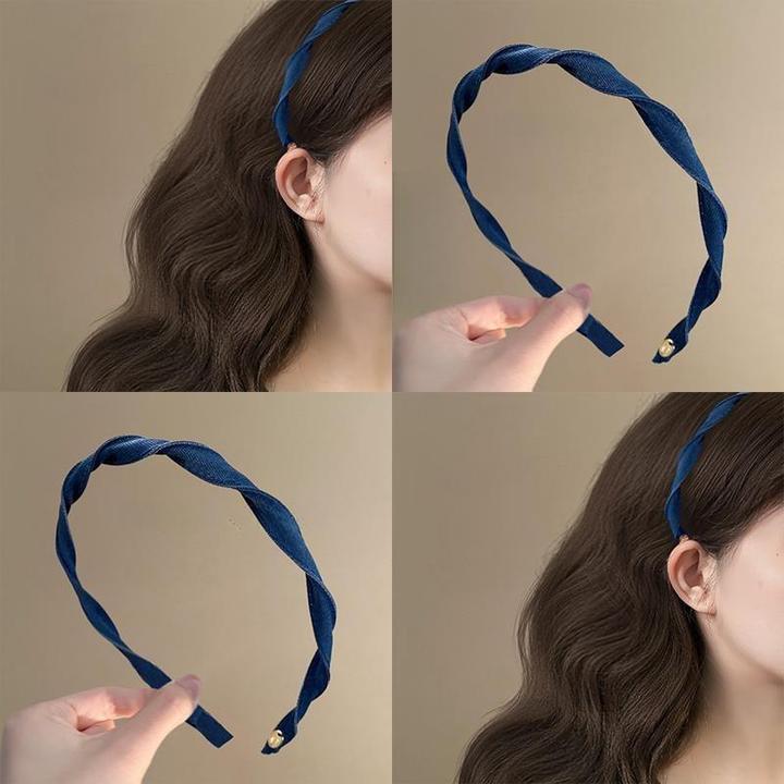 两戴设计~螺旋细发箍女2025新款简约头箍感日常外戴发饰