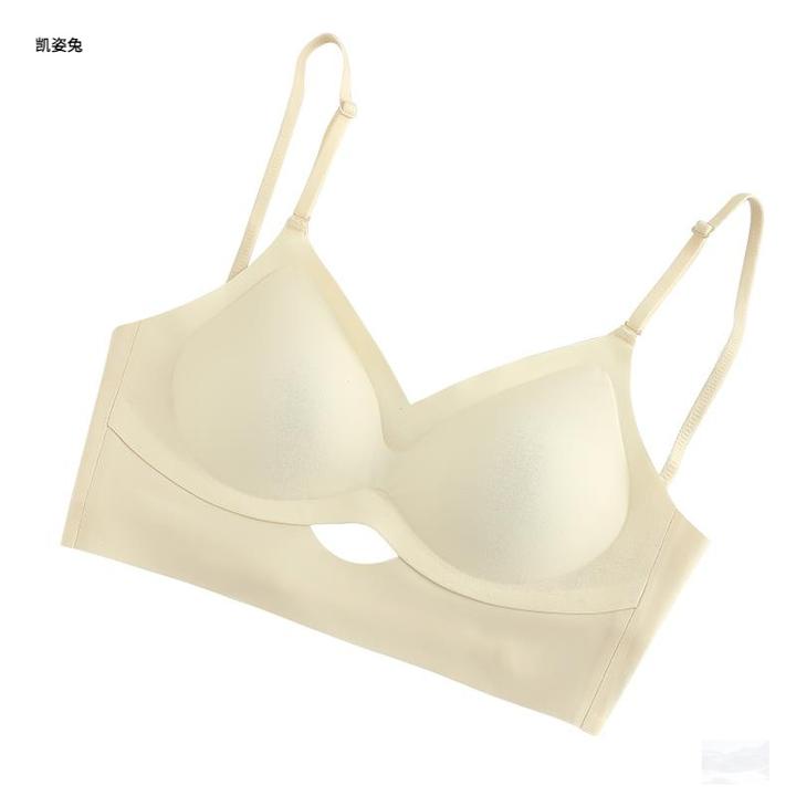 轻奢隐形美背内衣女U型后背镂空交叉吊带背心无痕挂脖抹胸薄款文