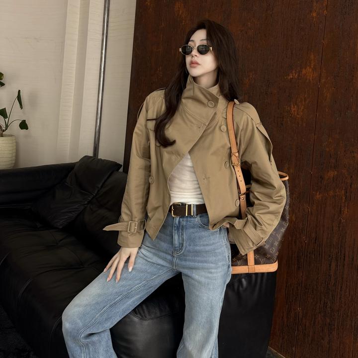 王嬛嬛MsLime25年新款【AC秋风】100%棉纱长袖风衣 HD2C0507