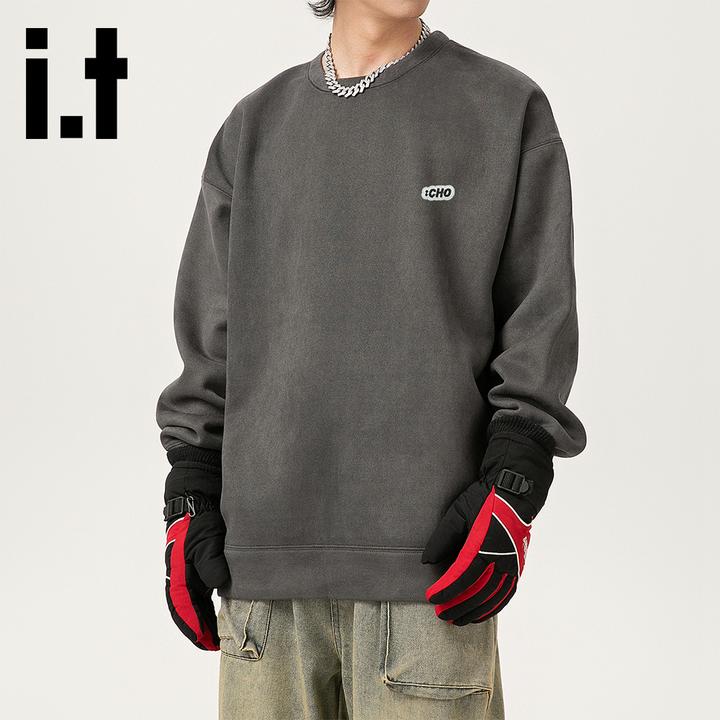 it:CHOCOOLATE潮牌卫衣男2025秋冬新款长袖上衣美式重磅打底衫