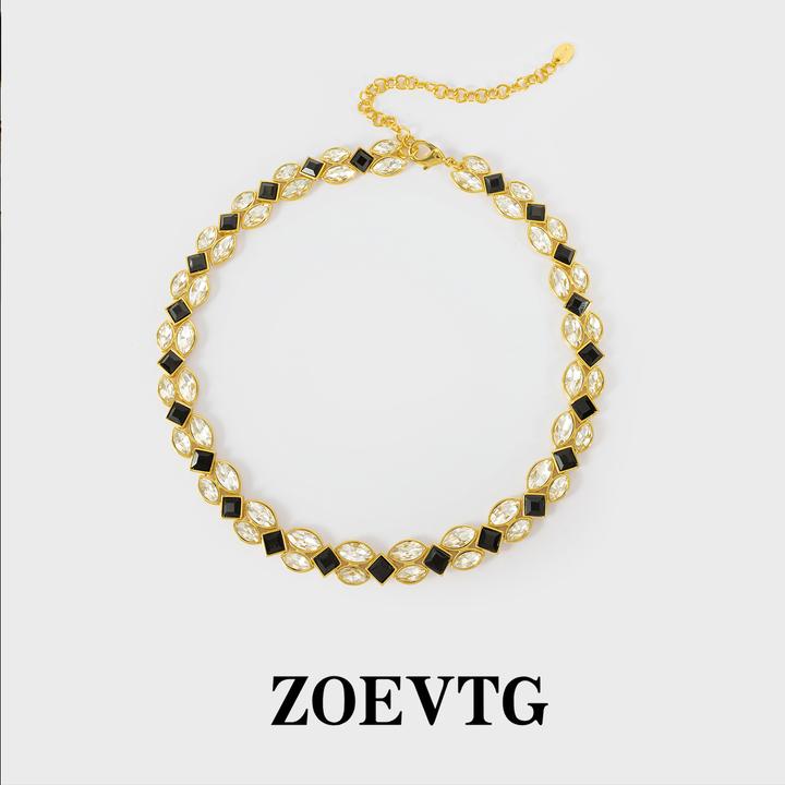 铜合金项链 玛雅】必入】经典款法式中古vintage菱格麦穗项链1204