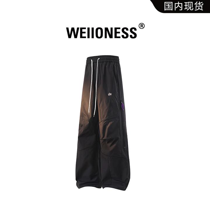 WEIIONESS美潮轻奢男装直筒休闲裤2026春季新款防风户外工装裤男
