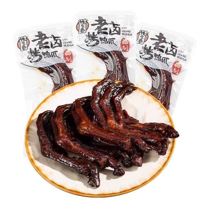 钱家香老卤鸭爪约36g卤味独立鸭掌包装即食香辣解馋休闲真空零食