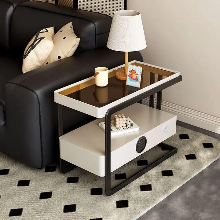 边柜沙发边几侧边柜家用客厅茶几智能沙发置物柜移动轻奢蓝牙轻奢