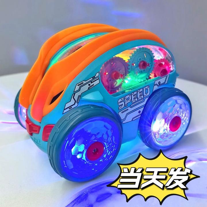 2025儿童特技翻滚车电动玩具男孩宝宝礼物玩具车女孩新年礼物