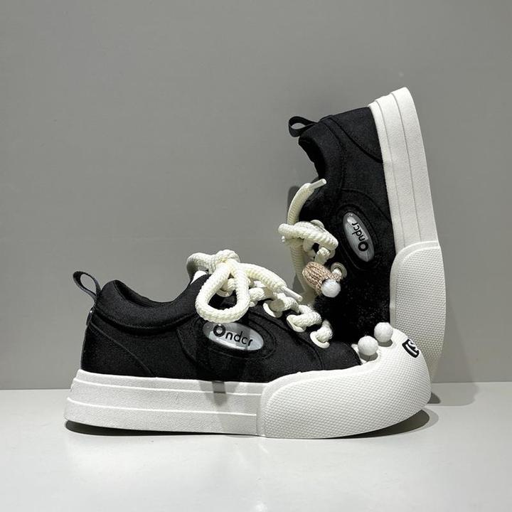 2024夏季新款圆头开口笑帆布鞋男女增高厚底情侣丑萌娃娃大头板鞋