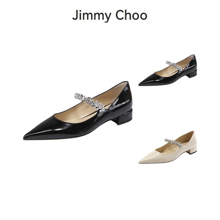 未使用 JIMMY CHOO/吉米周 女士尖头平底鞋BING PUMP FLAT PAT