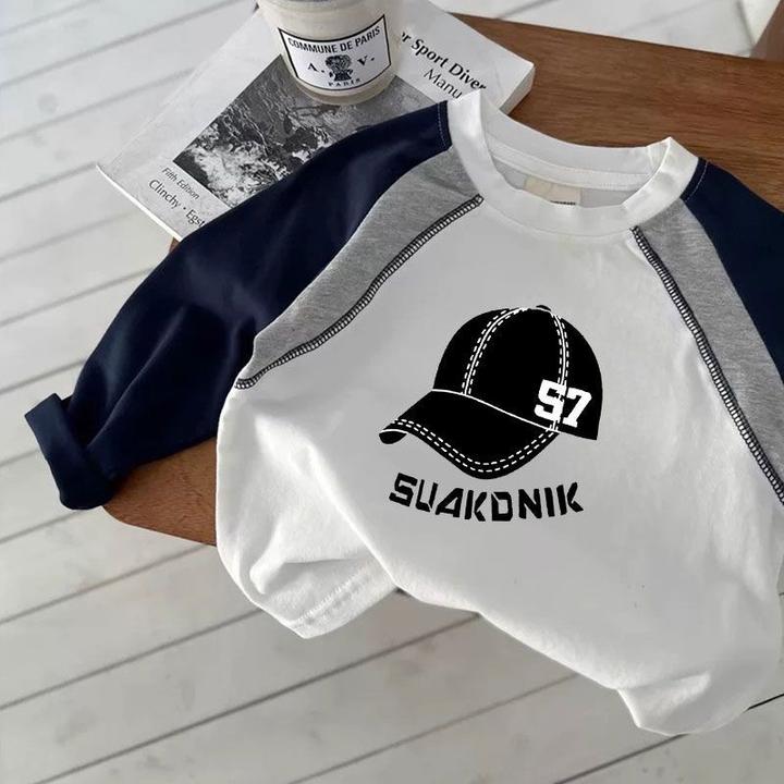 小童长袖男童纯棉春秋新款打底儿童宝宝男童上衣洋气韩版T恤卡通T