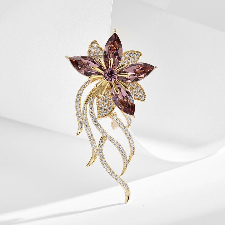 铜合金胸针 节日礼物【星黛】复古宫廷高档大气胸针  精致与优雅