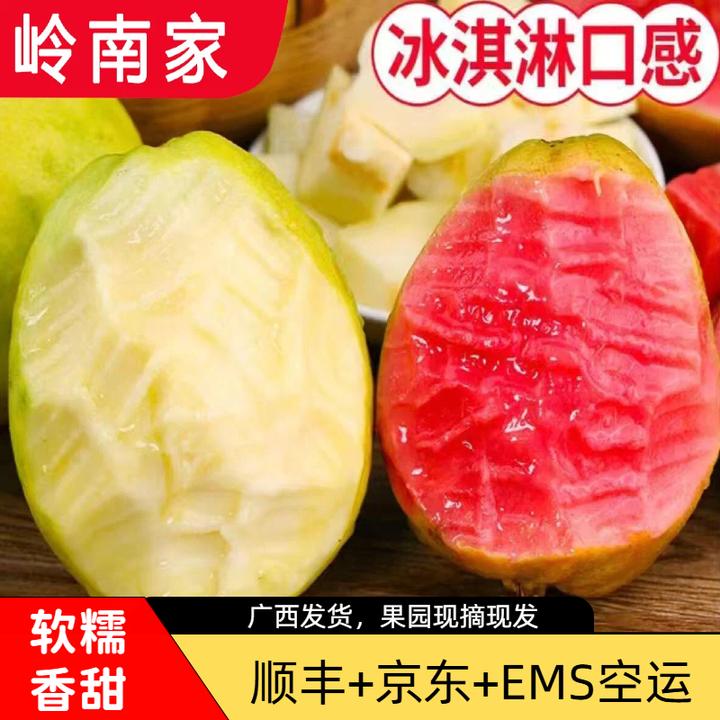 【收到放软吃】广西红心软芭乐番石榴白心新鲜水果低糖农家3斤5斤