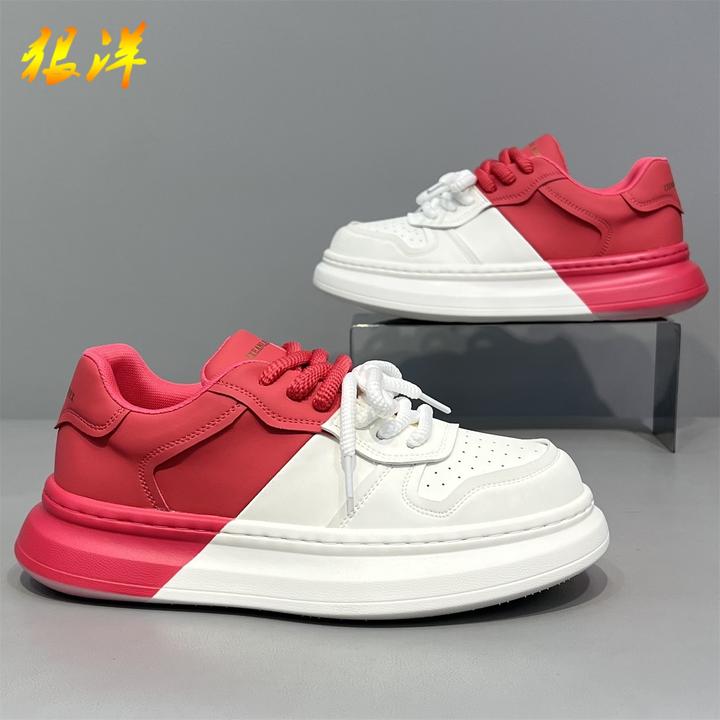 狠洋男鞋秋季款新款厚底增高休闲板鞋时尚网红潮流厚底老爹潮鞋子