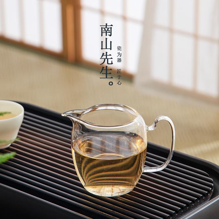 南山先生 企鹅玻璃公道杯 创意公道杯透明高硼硅不挂水分茶公道杯