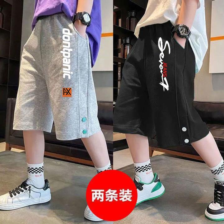 男童工装短裤夏季宽松五分裤男孩休闲纯棉中大童运动裤儿童中裤潮