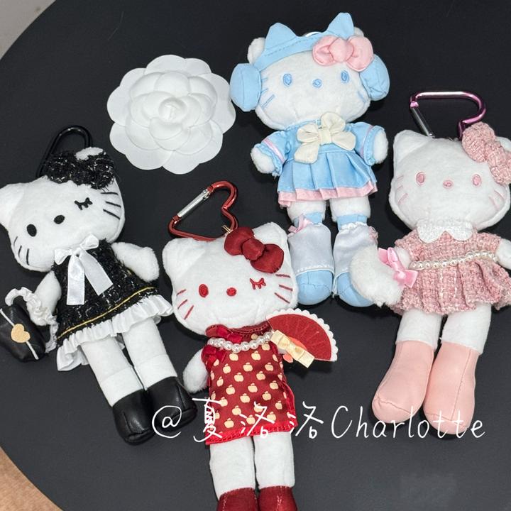 动漫节限定长腿kitty挂件小香风港版气质芭蕾风甜美挂饰