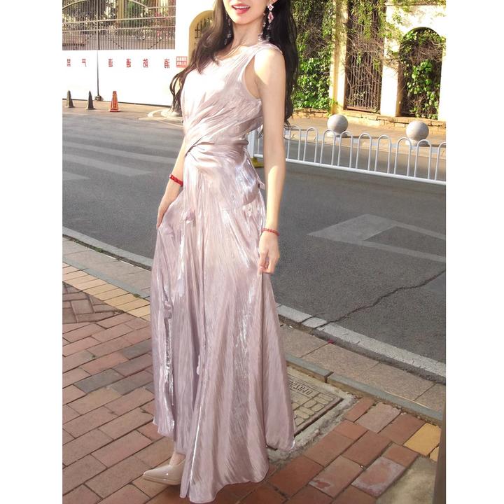 人鱼湾度假风掐腰紫色衬衫半身裙套装女开春小众穿搭女2025夏季新