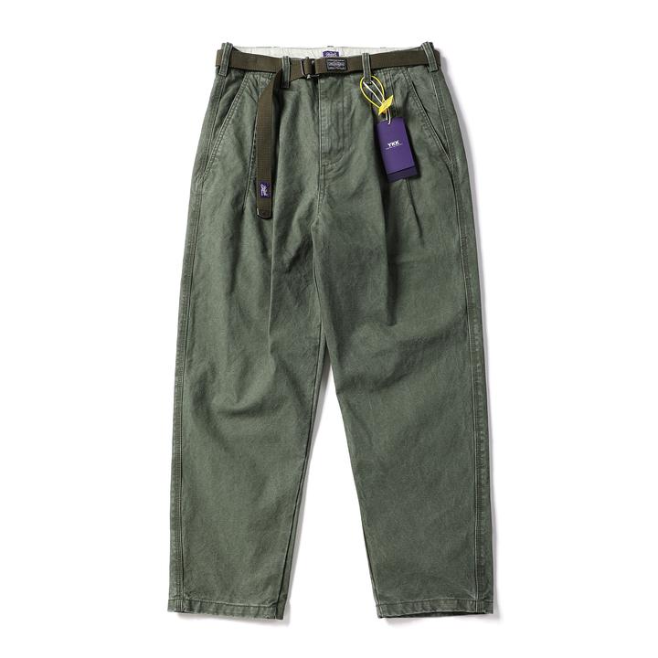 25AW秋冬新加厚重磅370g红绳竹节棉宽松微锥工装裤休闲裤子男V509