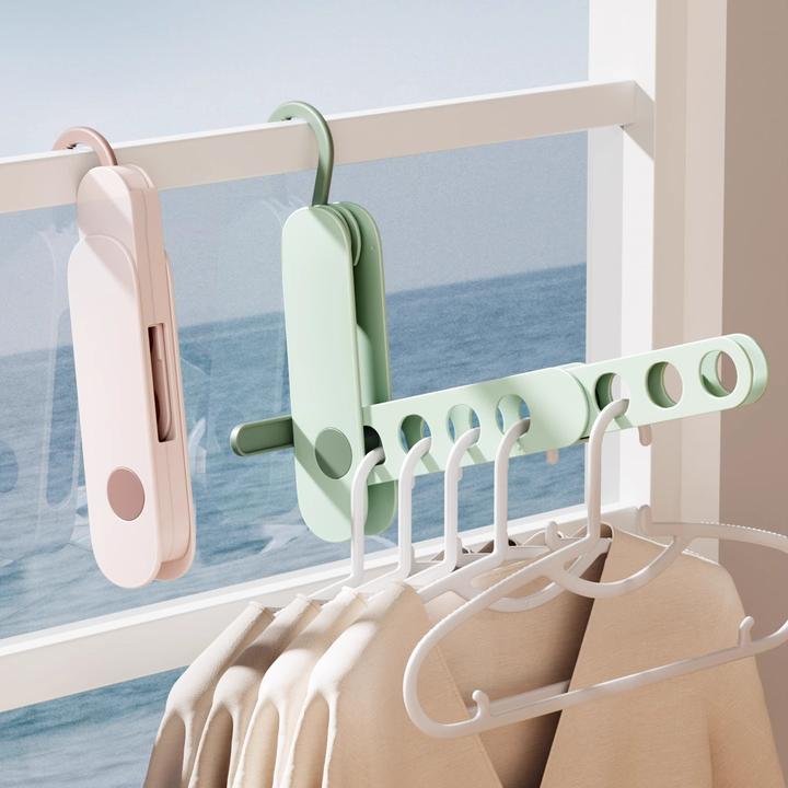 宿舍折叠衣架便携式旅行晾衣架晾晒衣多功能可伸缩架子