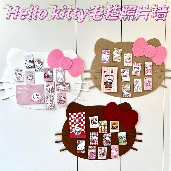 【艺凡】kt毛毡板照片墙氛围卧室kt猫小卡墙吧唧托软木板diy桌面