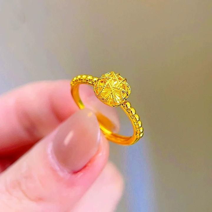 拉丝小方糖戒指女轻奢高级感气质大气独特指环