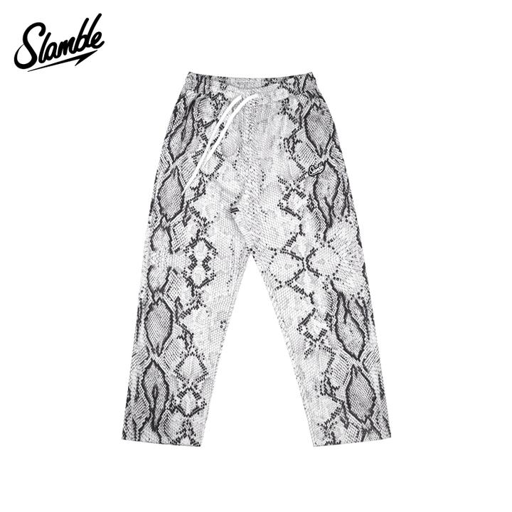 SLAMBLE美式直筒高弹运动休闲篮球睡裤长裤男女满印潮宽松个性侣