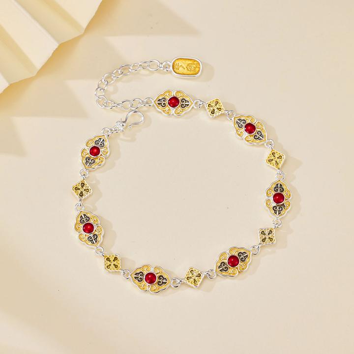 百搭时尚如意手链新中式描金珐琅清遥梦手链宫廷风个性精致送女友