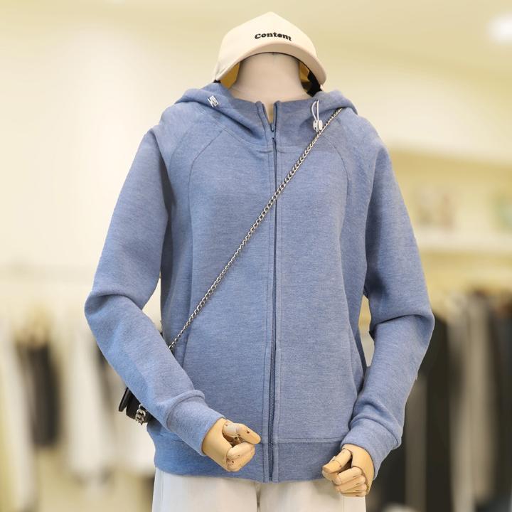 zaw大码连帽双面绒卫衣外套女秋冬加厚长袖胖mm显瘦休闲百搭25520