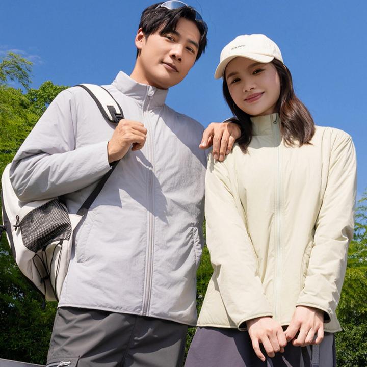 轻薄款绵拉链立领长袖男女情侣休闲棉服户外防水登山外套时尚百搭