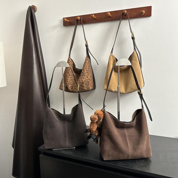 2025秋冬款简约大气单肩斜挎慵懒随性AB双面子母包女包 DZ 25072