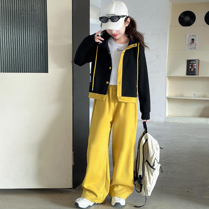 女童春装套装2025新款大童女孩春季长袖衣服儿童装学生洋气春秋款