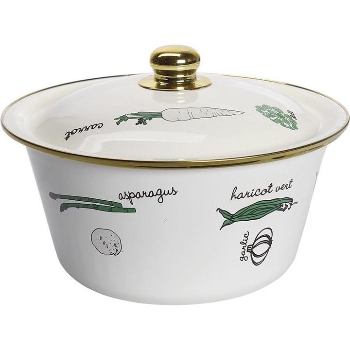 特厚欧丽家珐琅搪瓷碗搪瓷盖碗搪瓷猪油碗搪瓷汤碗带盖搅拌碗和面