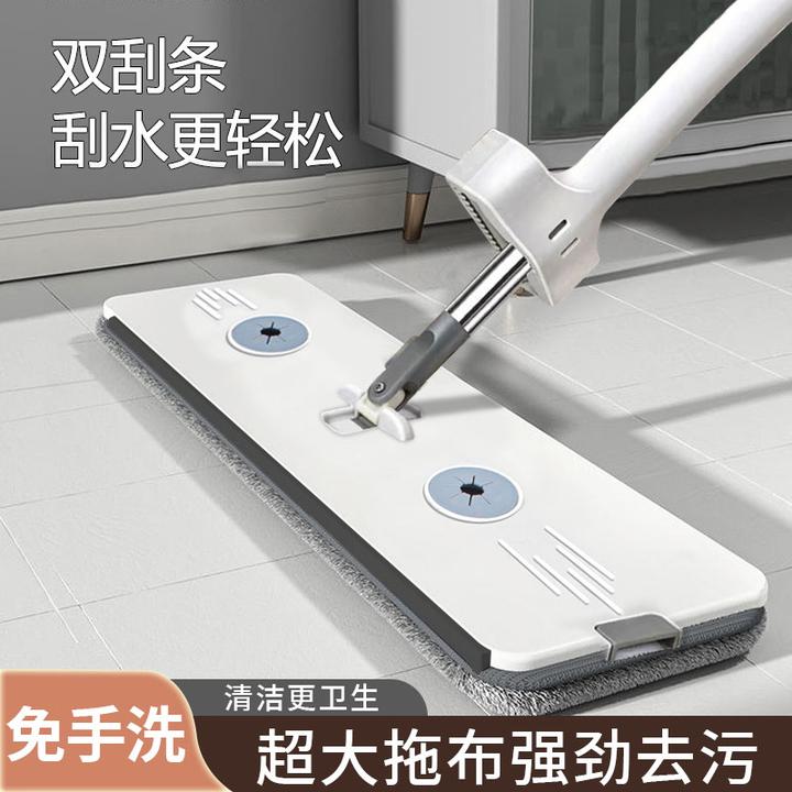 多功能加宽清洁平板免手洗拖把木地板一拖净干湿两用懒人吸水拖地