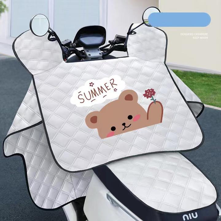 2025新款电动车挡风被夏季夏天防晒防水遮阳罩坐垫电瓶摩托车