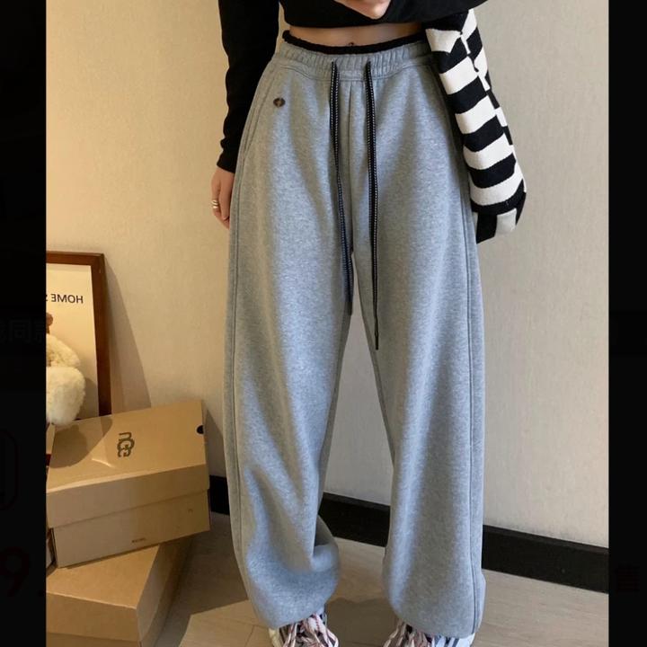 韩系鸡蛋束脚裤女士春夏款卫裤春秋休闲