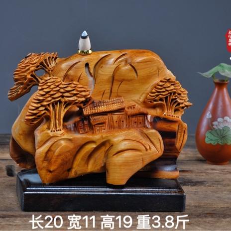 太行崖柏根雕摆件弥勒佛达摩人物观音天然随型木雕雕件礼品工艺品