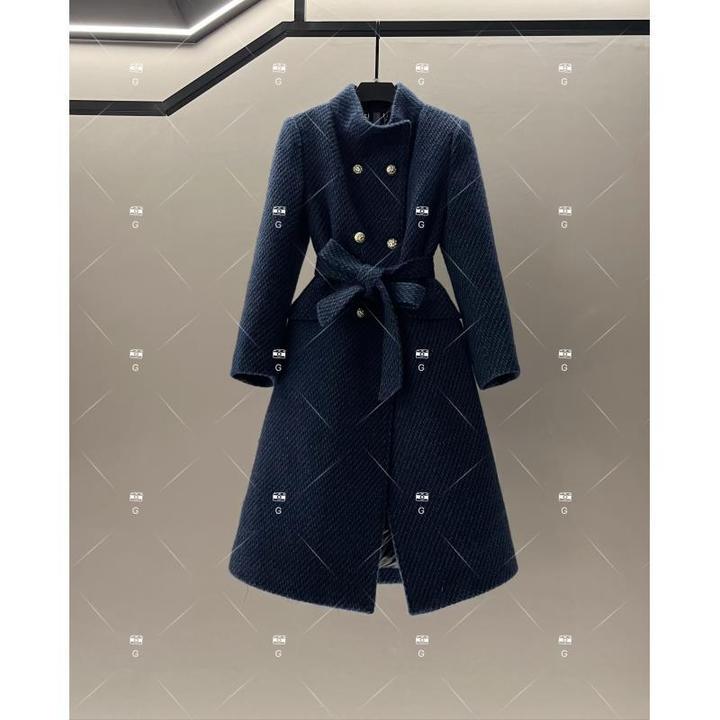 【L姐】秋冬气质小香风设计师中长款羽绒服轻奢女  GS-57727