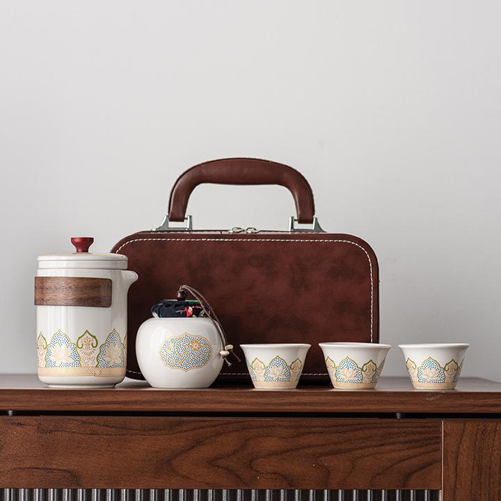 旅行茶具便携式功夫茶具套装日式户外快客杯节日公司商务礼品