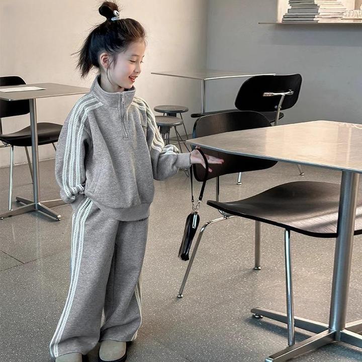 2024春秋新款女童运动套装秋季秋装洋气秋冬童装宽松时髦两件套潮