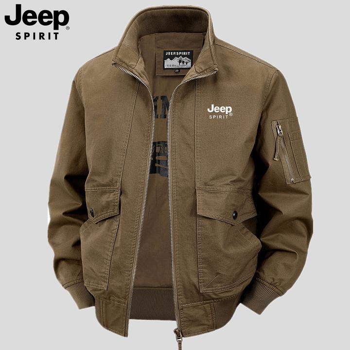 吉普男装冬季男士外套夹克男款纯棉秋冬款晋江棉服加绒加厚棉袄子