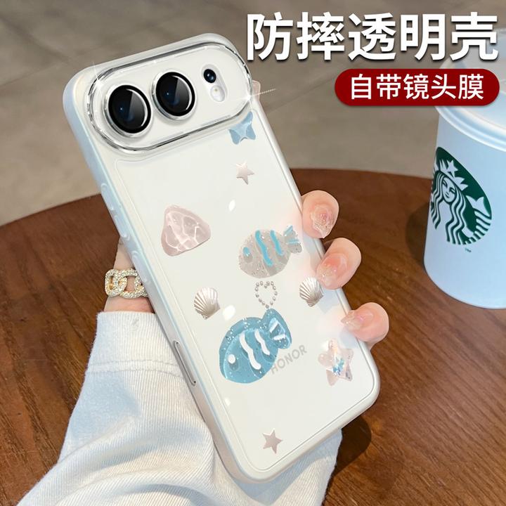 适用荣耀500pro手机壳防摔卡通新款400pro高端奢华300ultra创意女